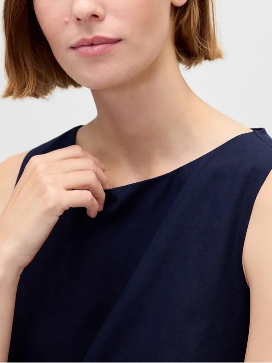 Gap Linen-Blend Mini Shift Dress - Picture 4 of 5